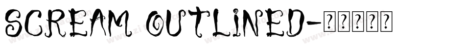 Scream outlined字体转换
